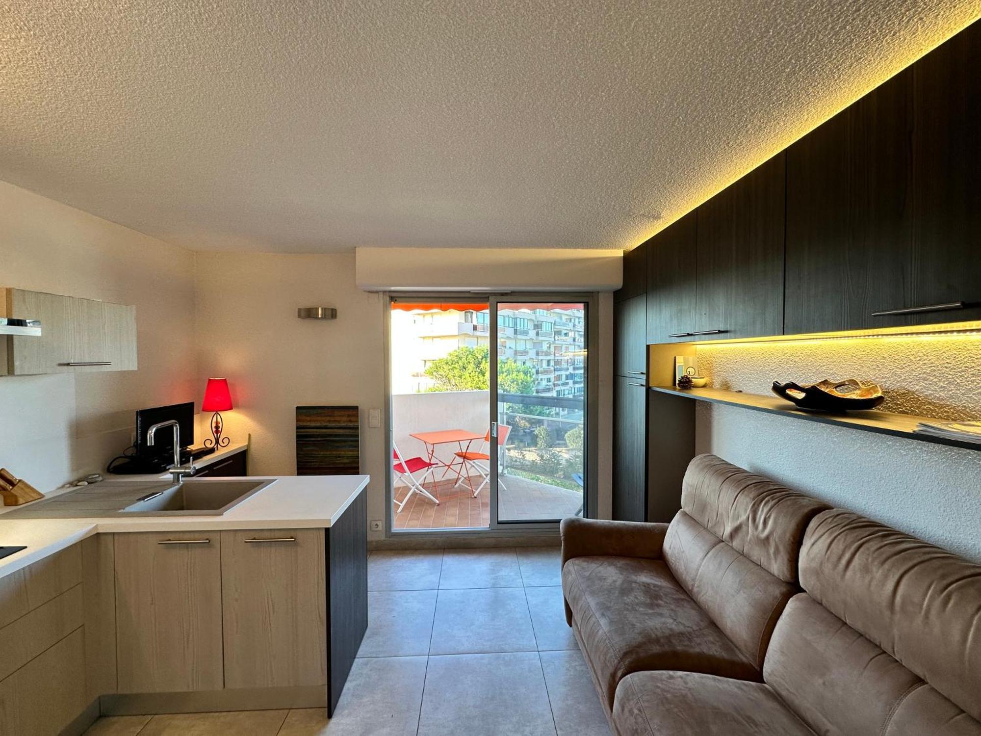 Appartement Studio Vue Sur La Marina Canet-en-Roussillon Esterno foto